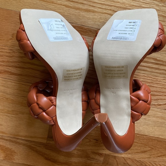 Steve Madden Women's Kenley Heeled Sandal, Size 6, Burnt Orange - Picture 3 of 7